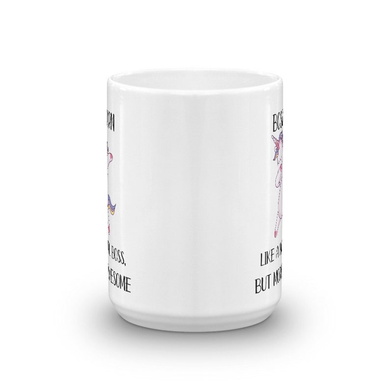 Custom Funny Boss Gift, Bossicorn Mug Like A Normal Boss But More Awesome Funny Mug Cup, Thank you Mugs image 10