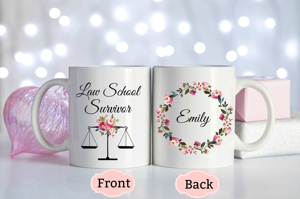 Law School Graduate Gift Custom Attorney Paralegal Coffee Etsy