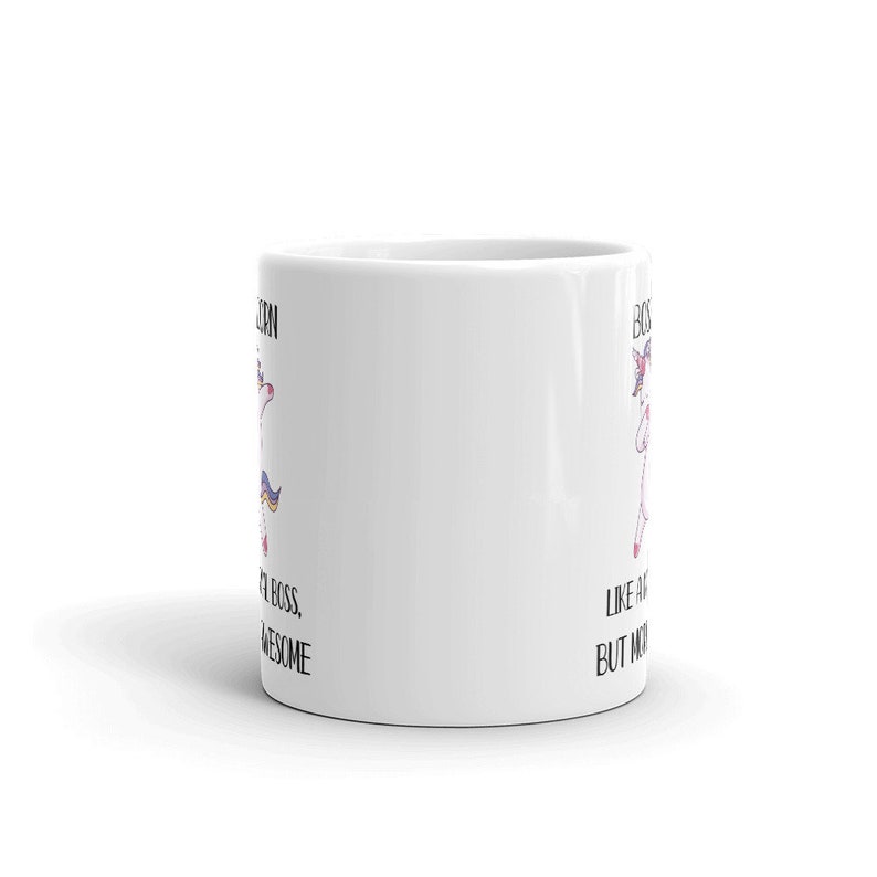 Custom Funny Boss Gift, Bossicorn Mug Like A Normal Boss But More Awesome Funny Mug Cup, Thank you Mugs image 7