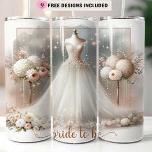 Bride to Be Tumbler Wrap PNG, Future Mrs Tumbler Wrap, Bridal 20oz Skinny Sublimation Design, Engagement Tumbler Digital Download