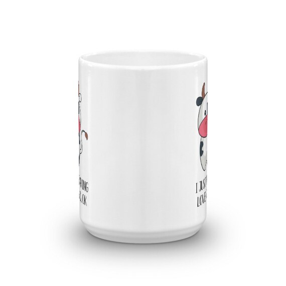 Mug Fantaisie En Céramique Avec Inscription « I Just Freaking Love