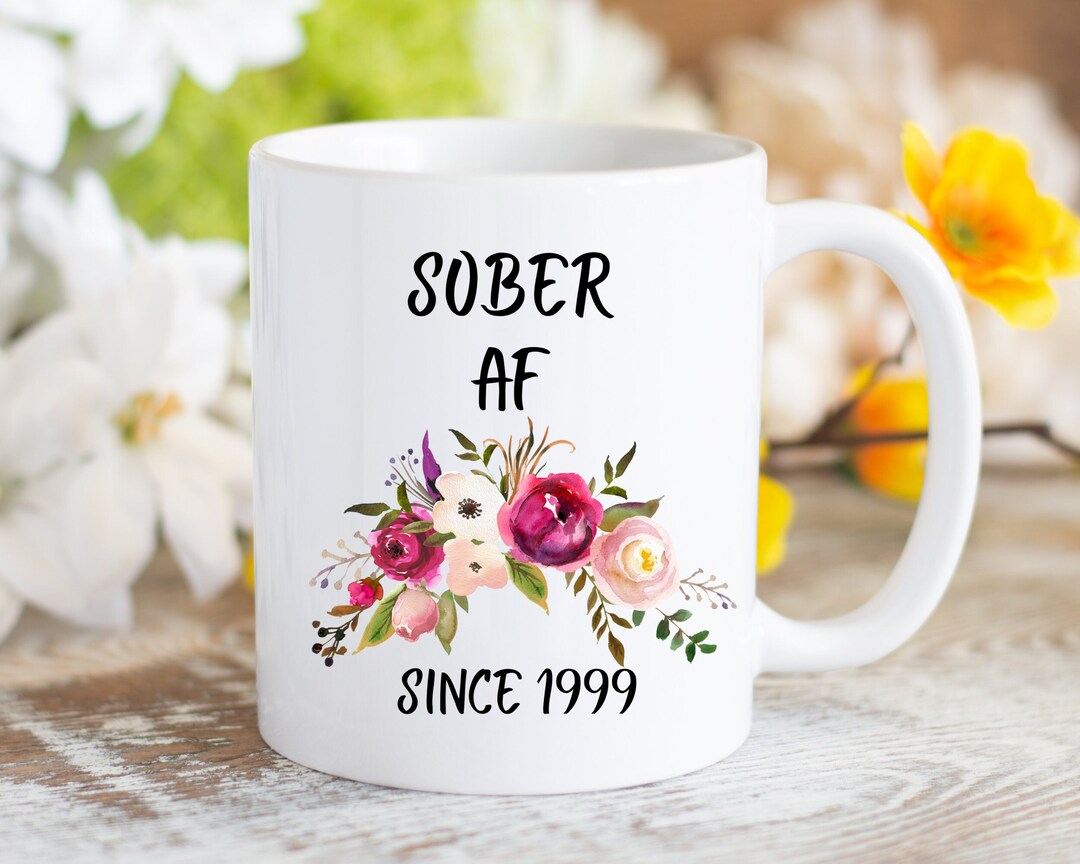 Custom Sober AF, Sobriety Gift for Women, Sobriety Anniversary Gift ...