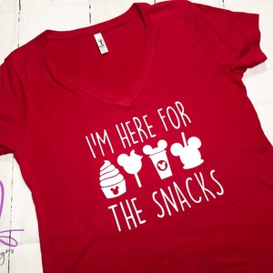 Disney's I'm Here For the Snacks Shirt, Here For the Snacks Shirt, Mickey Shaped Foods Shirt, Disney Shirt