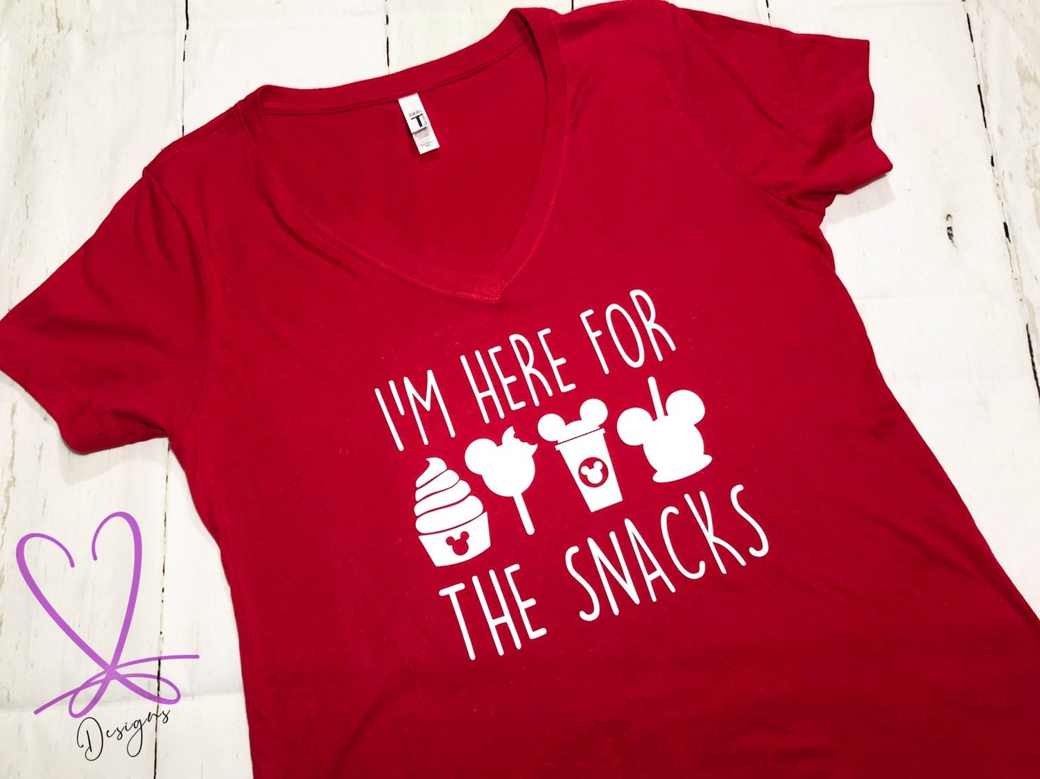 Disney's I'm Here For the Snacks Shirt Here For the | Etsy