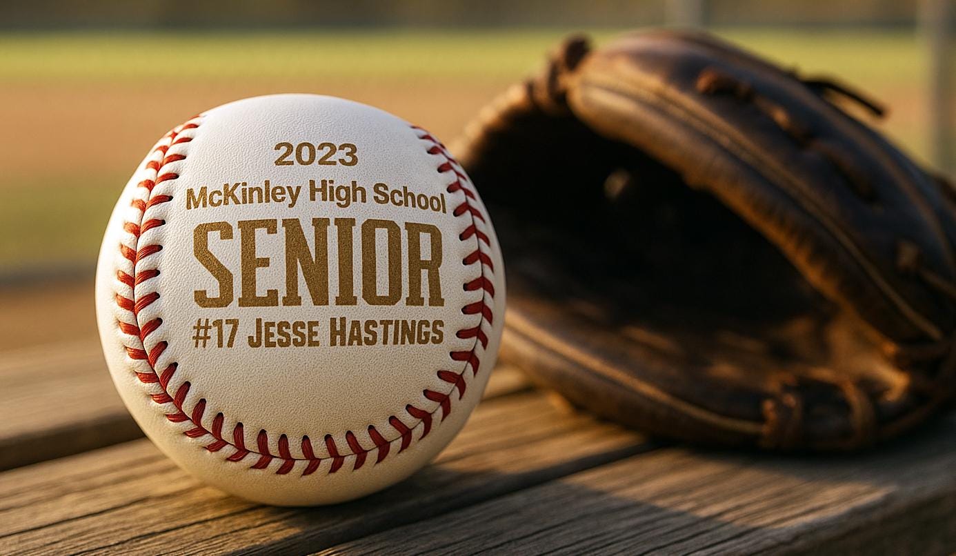 Custom Engraved Baseball for Senior Gift – Personalized Keepsake With ...