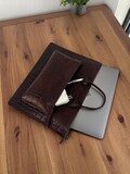 Personalized Top Grain Leather Laptop bag | business briefcase | office bag | everyday satchel | Messenger Bag 13"-16" laptop | Unisex bag product logo