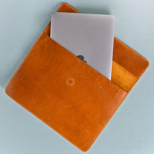 Leather MacBook Sleeve 13" 14" 15" 16" Air & Pro Leather MacBook Case for M1 M2 M3 Leather Laptop Case For Dell, HP, Acer Mother's Day gift
