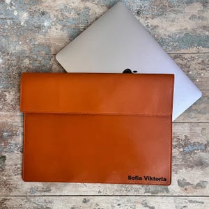 Leather MacBook Sleeve 13" 14" 15" 16" Air & Pro Leather MacBook Case for M1 M2 M3 Leather Laptop Case For Dell, HP, Acer, Christmas gifts