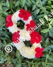 2 count High quality hand gajras with 3 red flowers can be used in any occasion for any Indian Pakistani Punjabi wedding. 