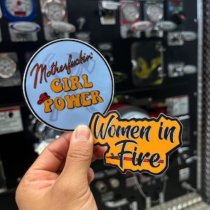 Female Firefighter sticker bundle