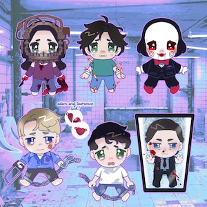 saw horror acrylic charms