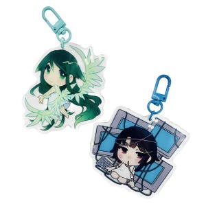 saya no uta and serial experiments lain acrylic charms