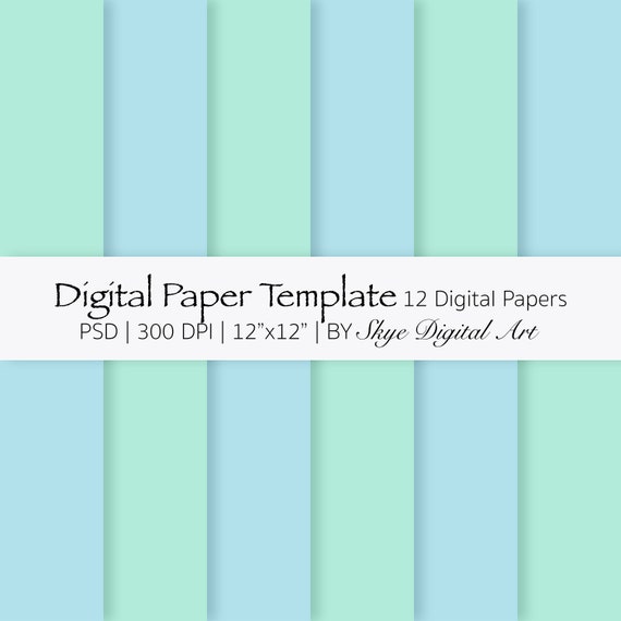 Digital Paper Template Digital Paper Templates Digital Papers Etsy