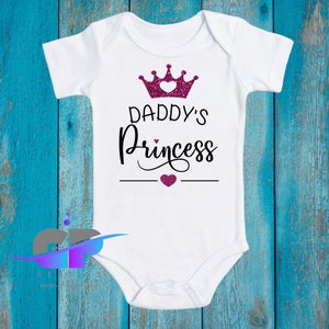 Daddys Princess Cute Little Baby Girl Onesie Daddy s Little Girl Great Gift for New Dad s Newborn 0 3 Month Sizes Etsy