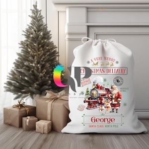 A very Merry Christmas Delivery Personalised Santa Sack, Christmas Santa Sack, Christmas Stocking