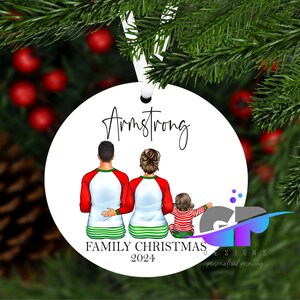 Family Ornament 2025, Customised Christmas Family, Ceramic