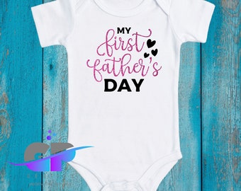 My First Father's Day, Baby's First Father's Day, Fathers Day shirts, First Fathers Day gift for dad, Daddy and me