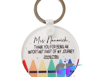 Thank You teacher keyring, Acrylic Keychain, Best Teacher, Personalised Gift for Teacher, Gift for Teacher, Teachers Gift