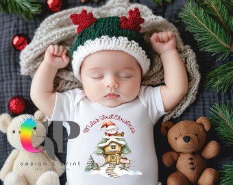 Personalised Christmas Baby Bodysuit, Baby's First Christmas, My First Christmas, Christmas Outfit