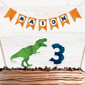 Three Rex Cake Topper Printable, 3 Rex Cake Topper, Three Rex Birthday Decorations, Dinosaur 3rd Birthday Party Instant Download