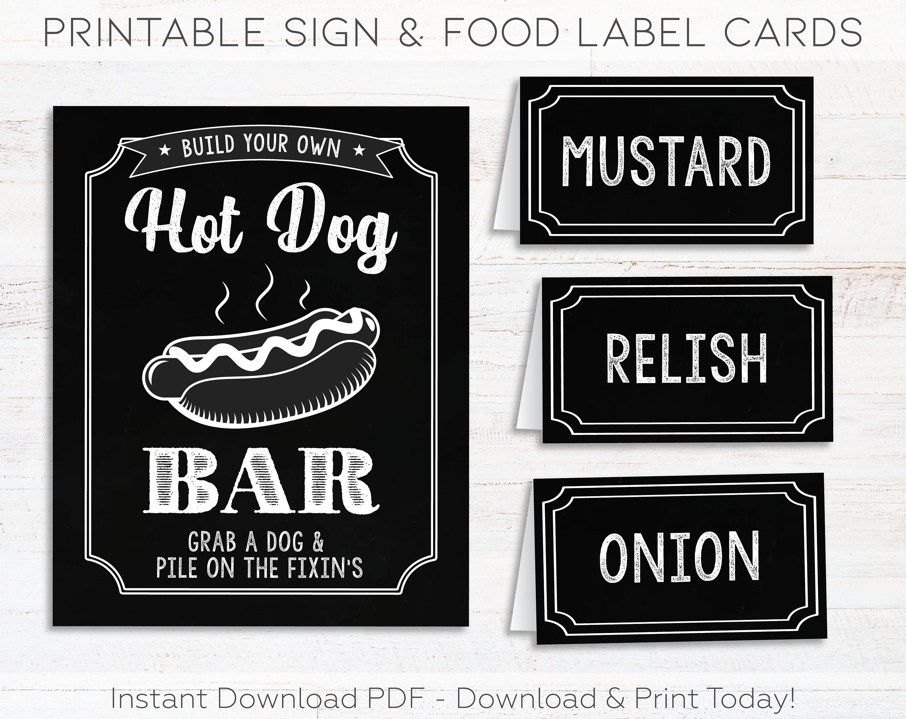Hot Dog Bar Sign Hot Dog Bar Label Tent Cards Hot Dog Bar Etsy Hot Dog Bar Sign Hot Dog Bar Label Tent Cards Hot Dog Bar Etsy