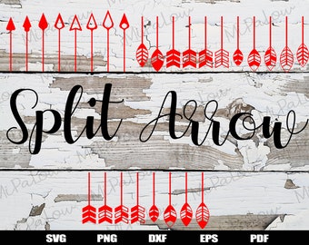 Download Split Arrow Monogram Svg Etsy