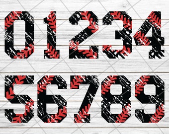 Download Baseball Numbers Svg Etsy