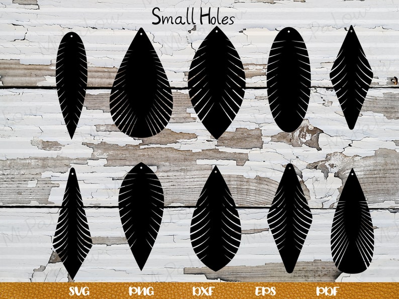 Download Feather Fringe Earring SVG Earrings Cricut SVG Faux ...