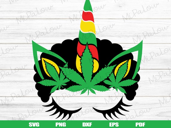 Download Weed Unicorn Svg Marijuana Svg Cannabis Svg Marijuana Leaf Etsy