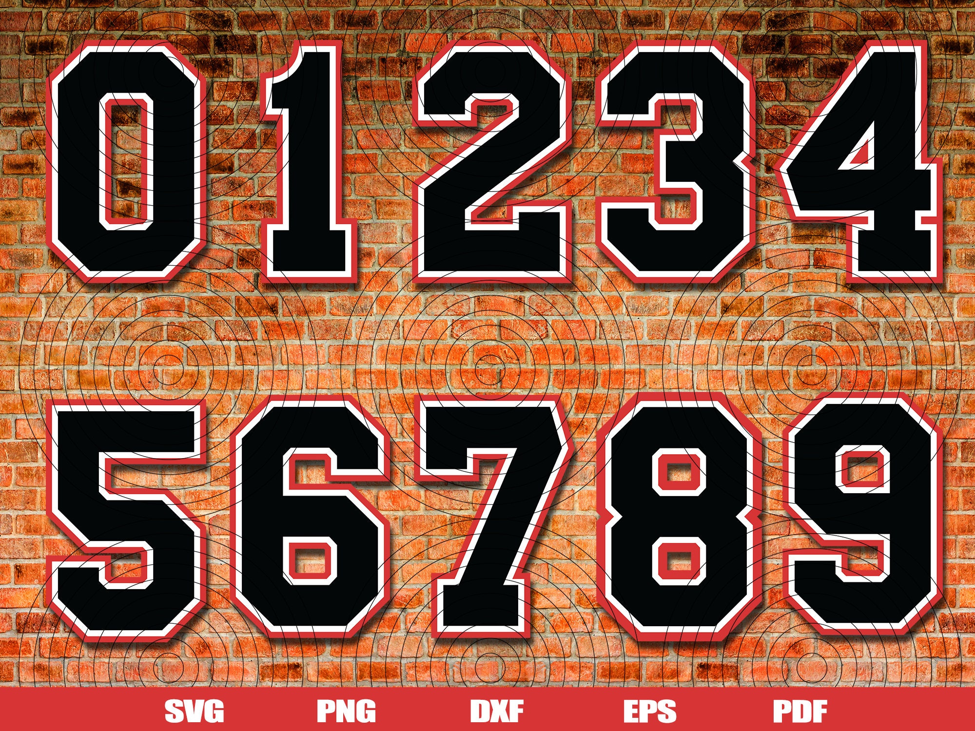 Basketball Number Svg Collegiate Font Svg Sports Letters Etsy