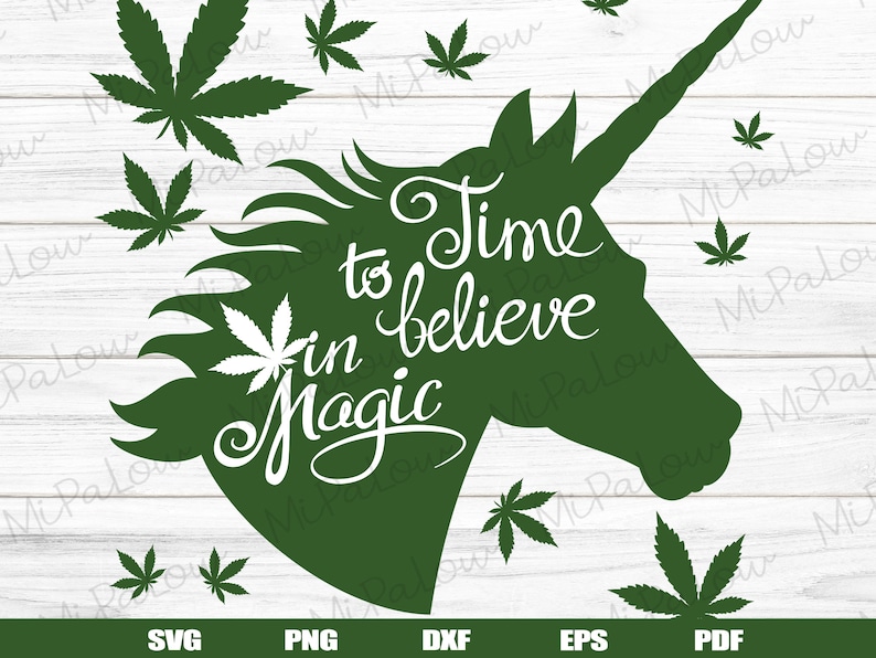 Weed unicorn svg Marijuana svg cannabis svg marijuana leaf | Etsy