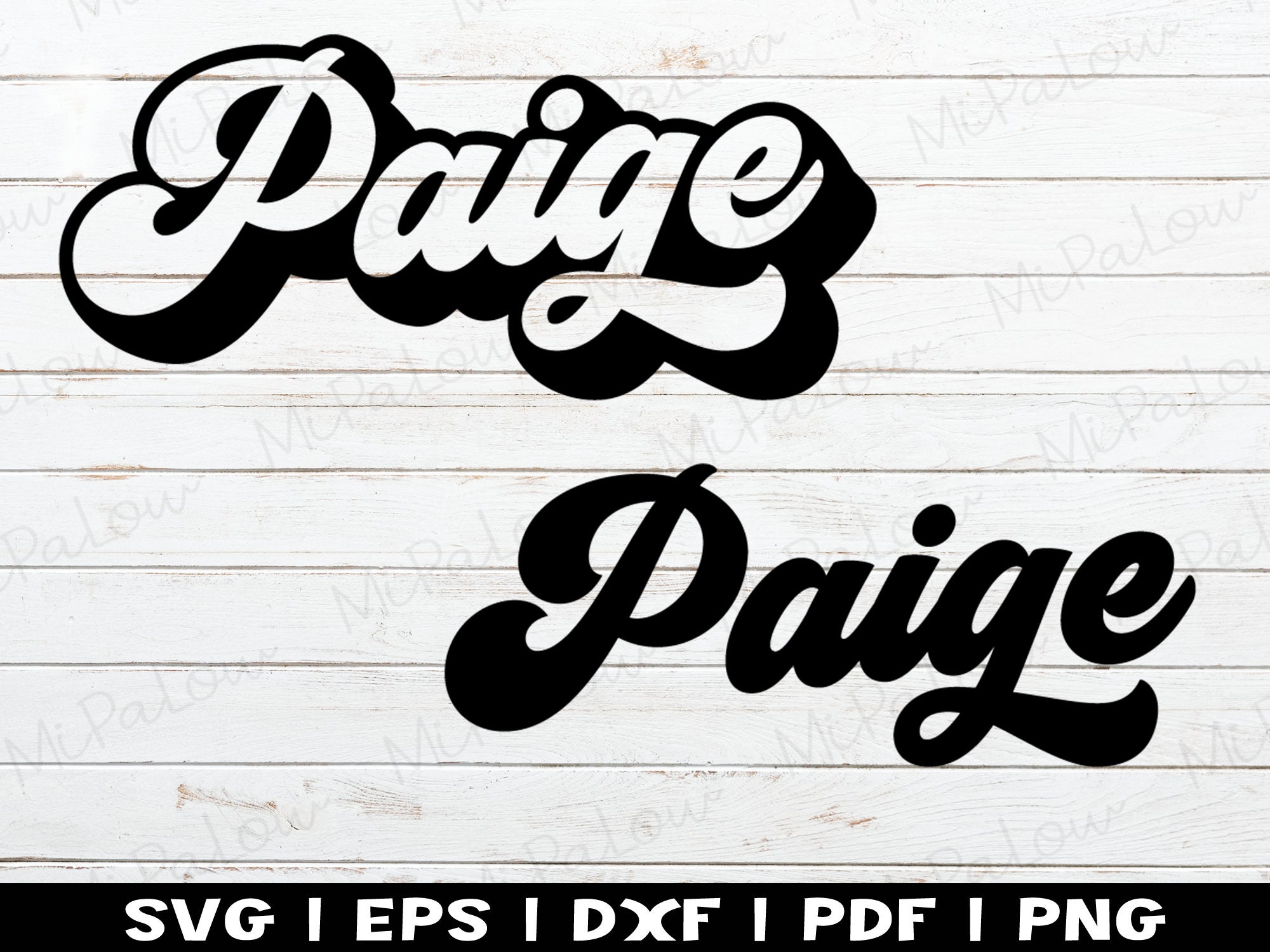 Paige Svg Png Eps Dxf Pdf Files For Cricut Etsy