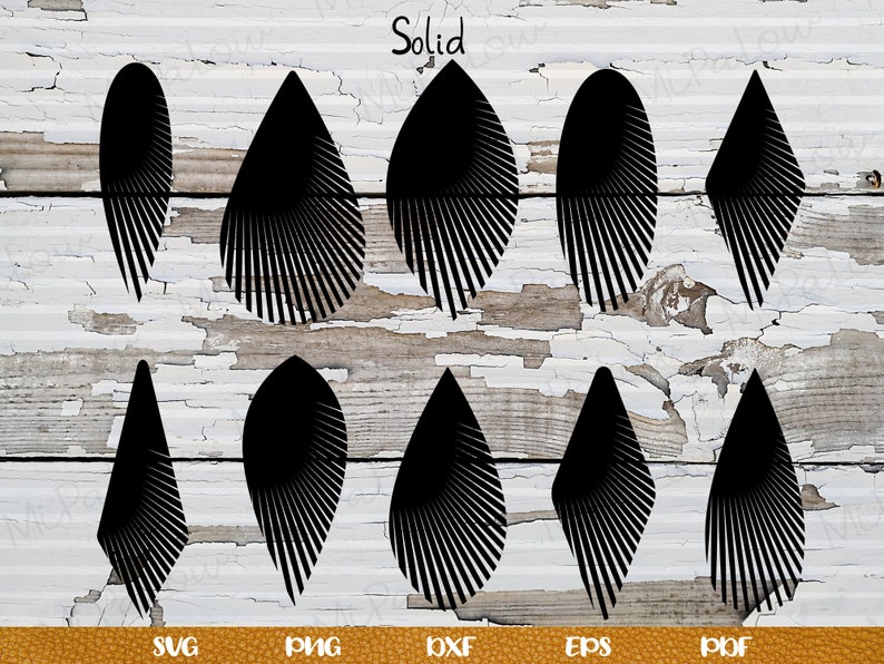 Download Feather Fringe Earring SVG Earrings Cricut SVG Faux ...