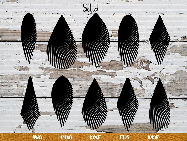 Download Feather Fringe Earring SVG Earrings Cricut SVG Faux ...