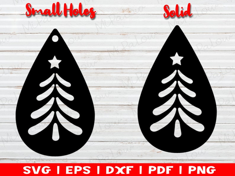 Download Christmas earring svg Faux Leather Earrings SVG Joanna | Etsy