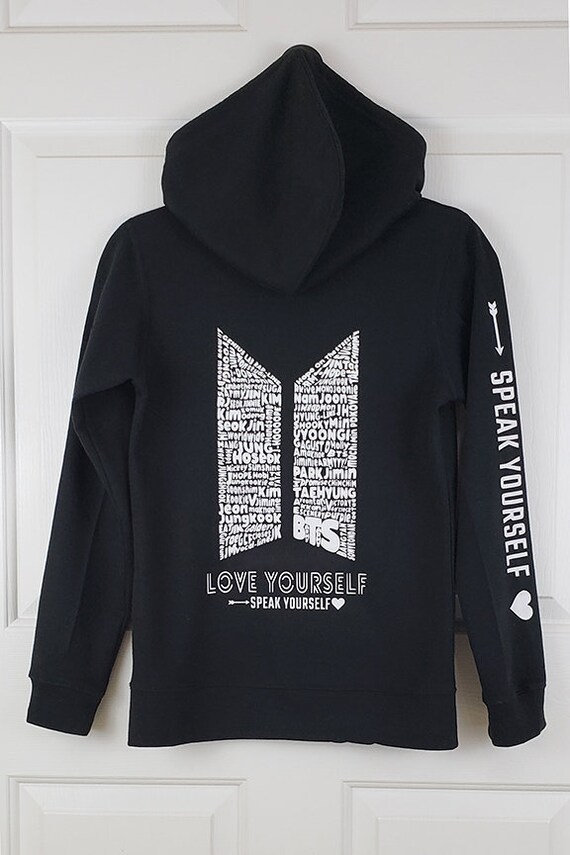 Kpop BTS Unisex Adult Hoodie Love Yourself Her Tear Answer Sweatershirt