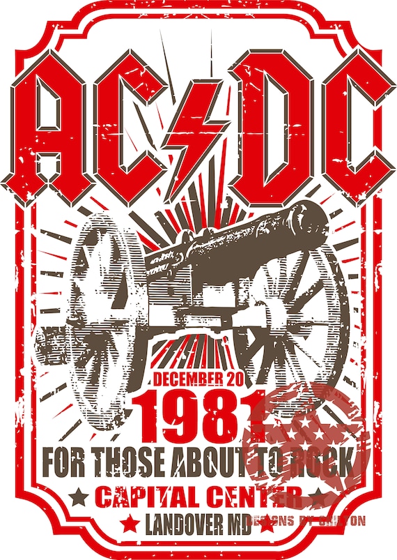 ACDC Those About to Rock - Etsy