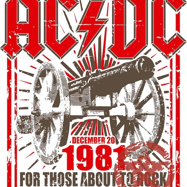 Acdc for Those About to Rock Svg - Etsy