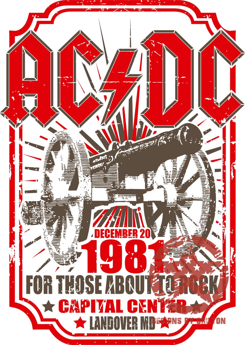ACDC Those About to Rock - Etsy