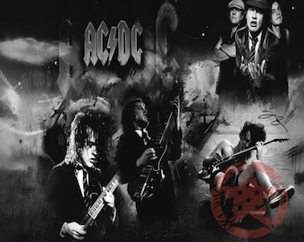 AC/DC Rücken n Schwarz