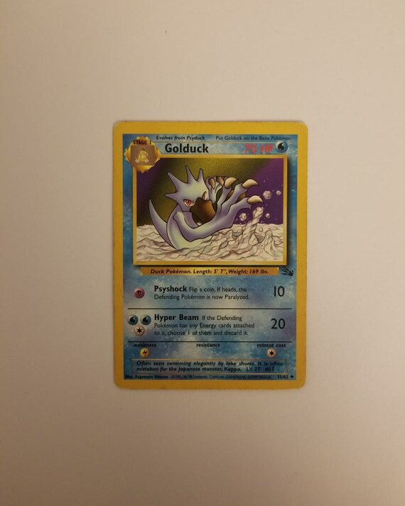 Golduck Uncommon Pokemon Card Fossil Series 35//62