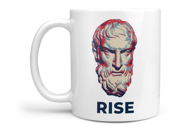 Rise - Epictetus Stoic Mug - Have coffee with your favourite philosopher. Entrepreneur & Business inspiration - HOPE inspired