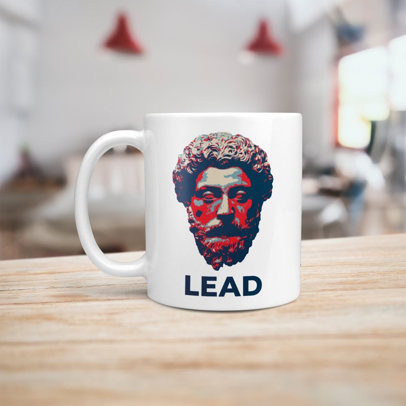 Lead Marcus Aurelius Stoic Mug Have Coffee With Your Etsy