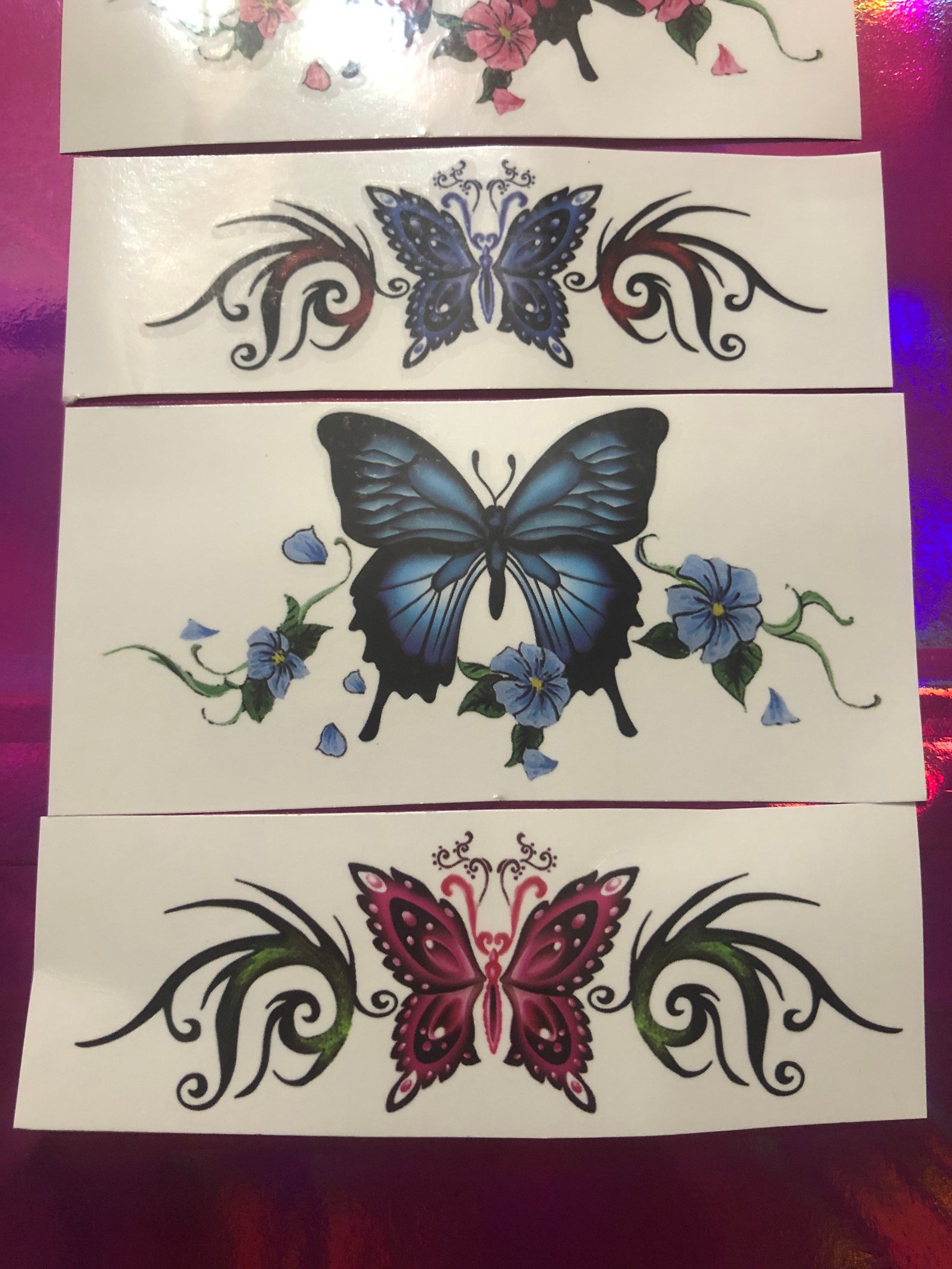 Tribal Butterfly Tramp Stamp / Tatuajes temporales / Tatuajes | Etsy