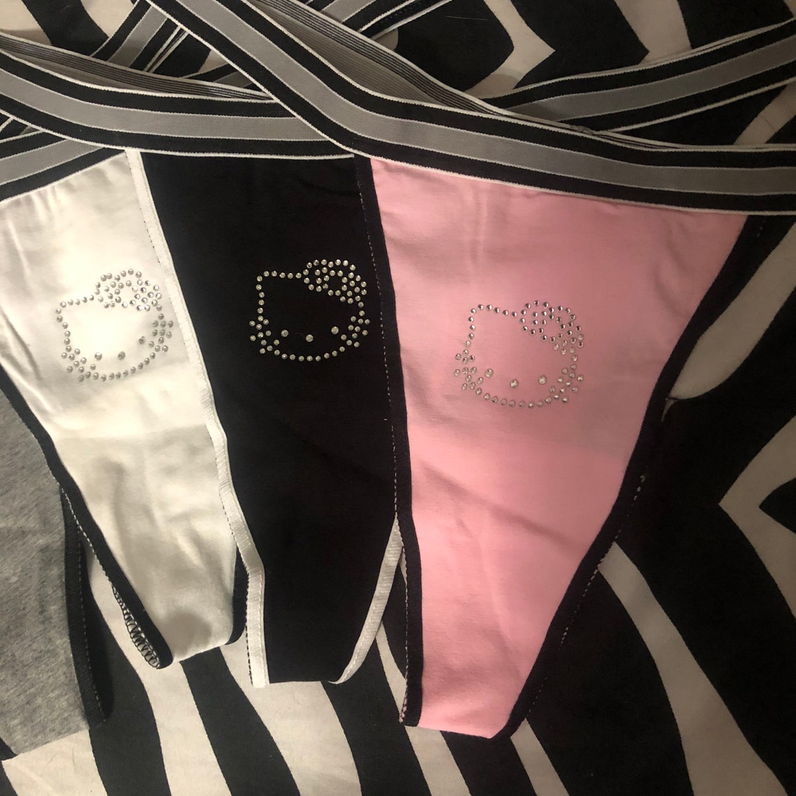 Y2K Hello Kitty Thongs Locker Room Thongs Variety Pack Etsy