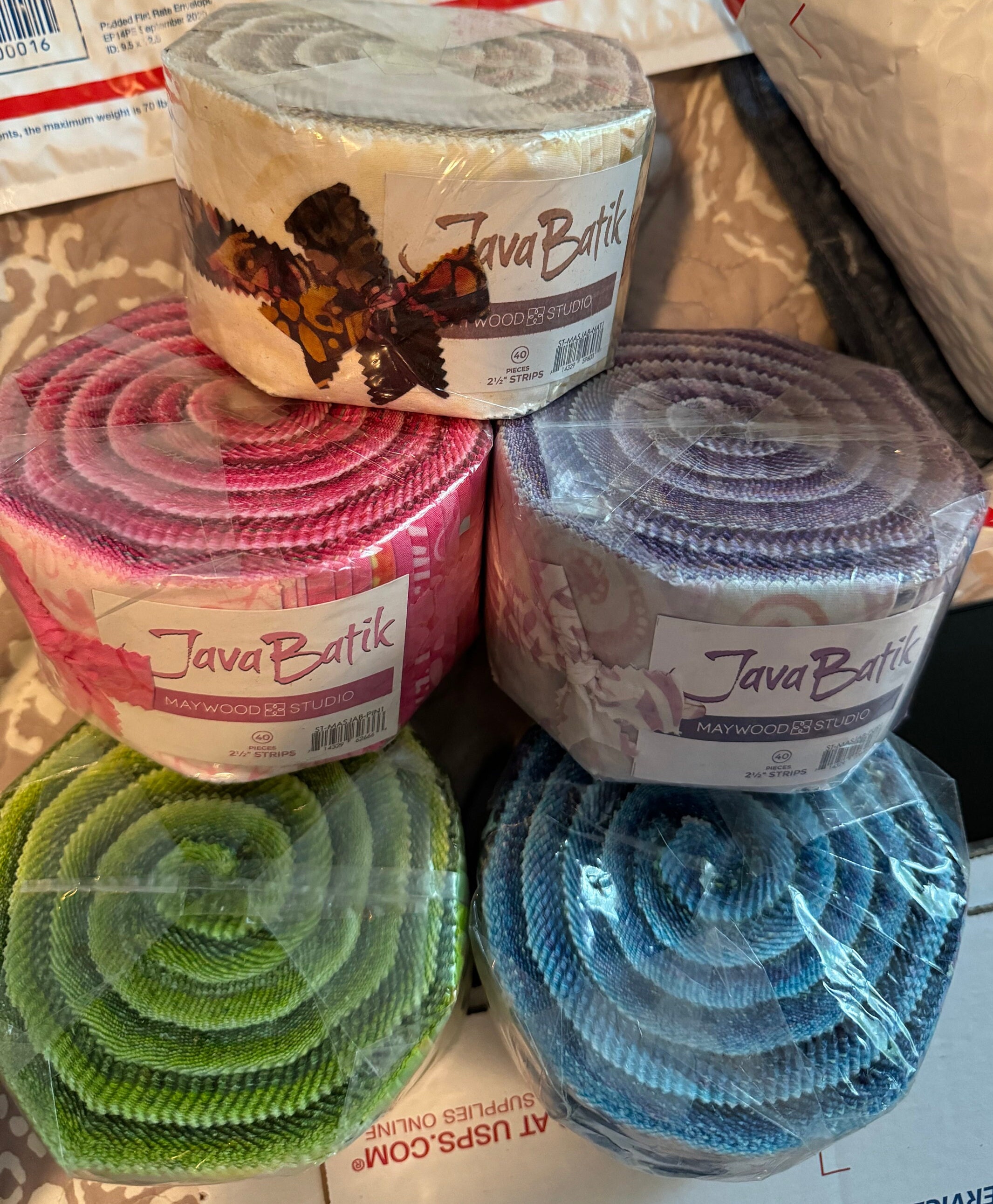 Java batik jelly rolls