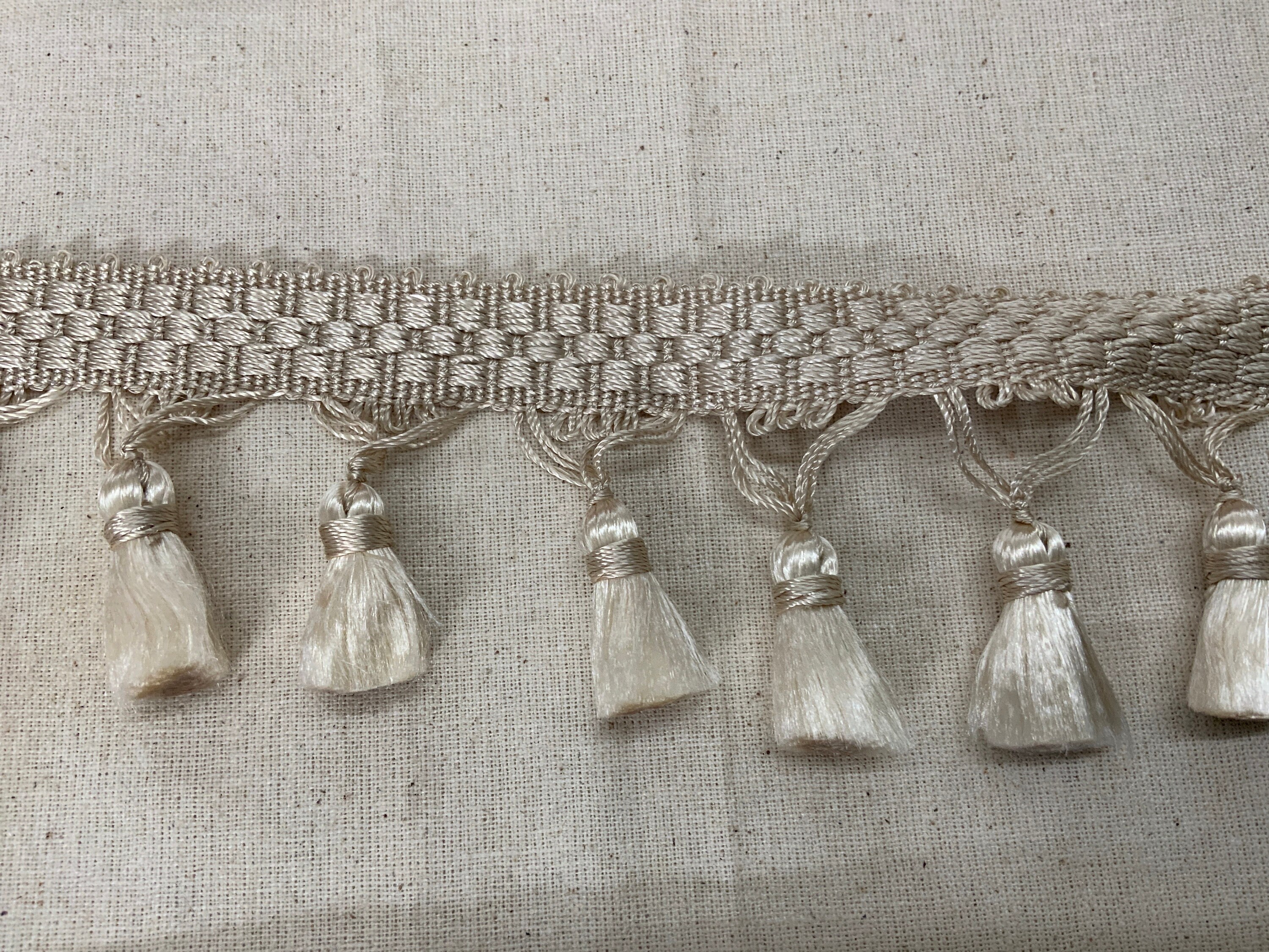4Yards Milk Silk Tassel Fringes, Whisker Trims, Lace Tassel Trims...