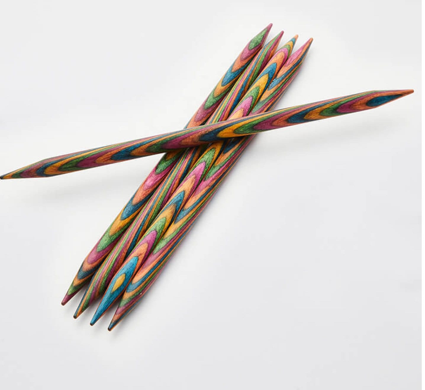 KNIT PICKS Rainbow Wood Single Point Knitting Needles 35cm – 14 inch –  4.5mm – US 7 – Yarns by Macpherson