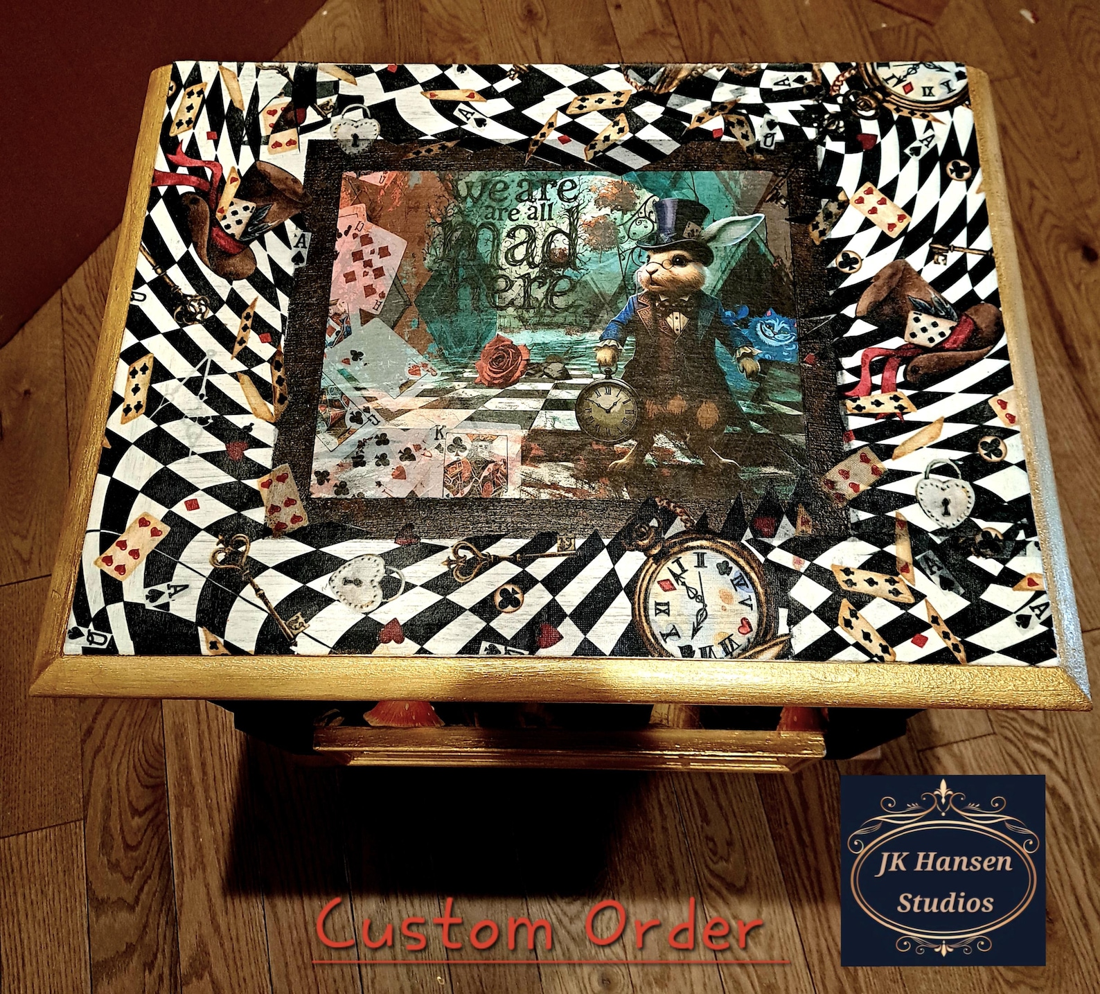 Alice in Wonderland Whimsical Theme Custom Furniture Collection – Hand-Painted