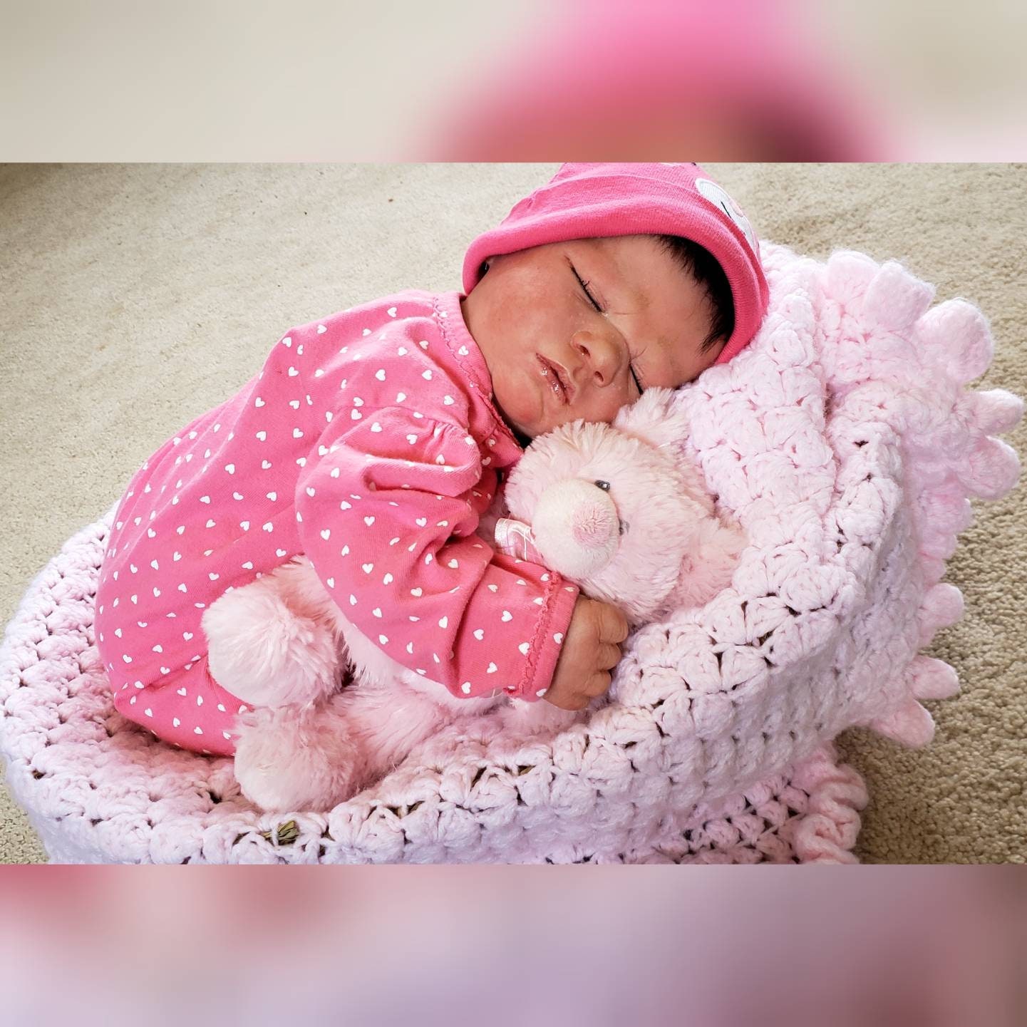 reborn baby girl sleeping